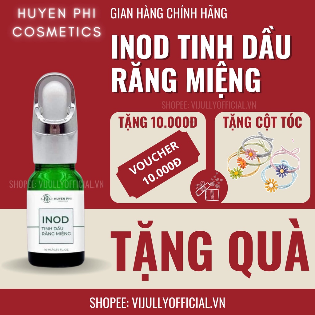 Tinh dầu răng miệng Inod Huyền Phi chính hãng, khử sạch mùi hôi, sâu răng, nhiệt miệng hiệu quả ngay lần đầu sử dụng