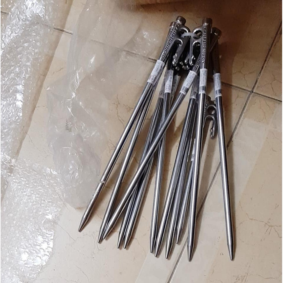 Cọc gim lều inox cắm trại chính hãng Campingmoon R20