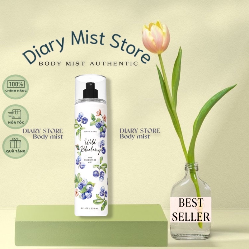 𝐃𝐢𝐚𝐫𝐲𝐦𝐢𝐬𝐭.𝐬𝐭𝐨𝐫𝐞 Xịt thơm Bath & Body Works Wild Blueberry