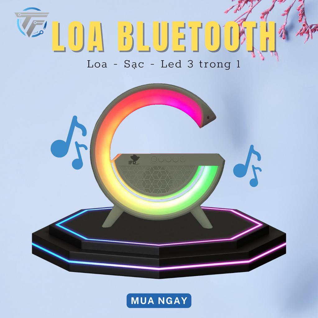 Loa bluetooth LED chữ G chính hãng AIFANDA Tích hợp sạc không dây cho điện thoại