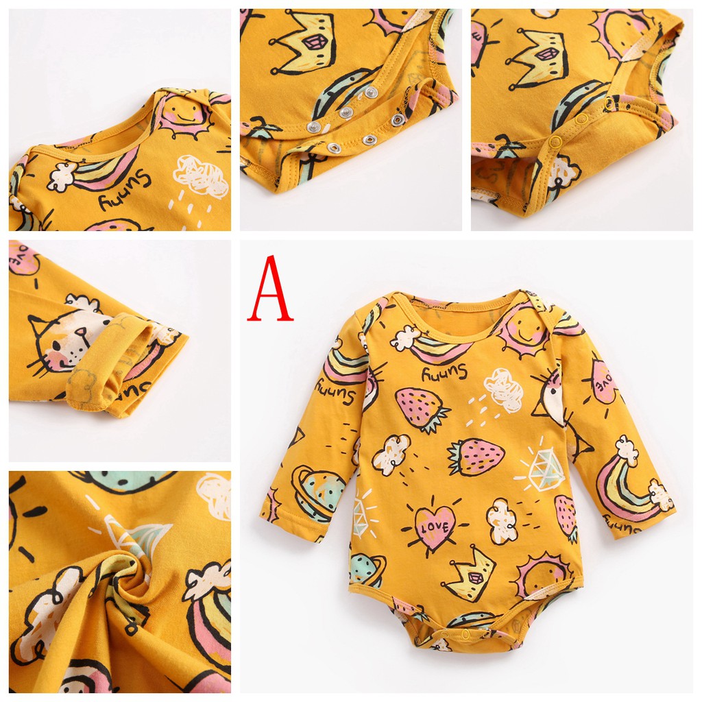 Bộ Đồ Liền Thân Sanlutoz Dài Tay Họa Tiết Hoạt Hình Cho Bé