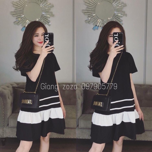 Đầm babydoll xinh ngất ngây/ đầm suông màu đen