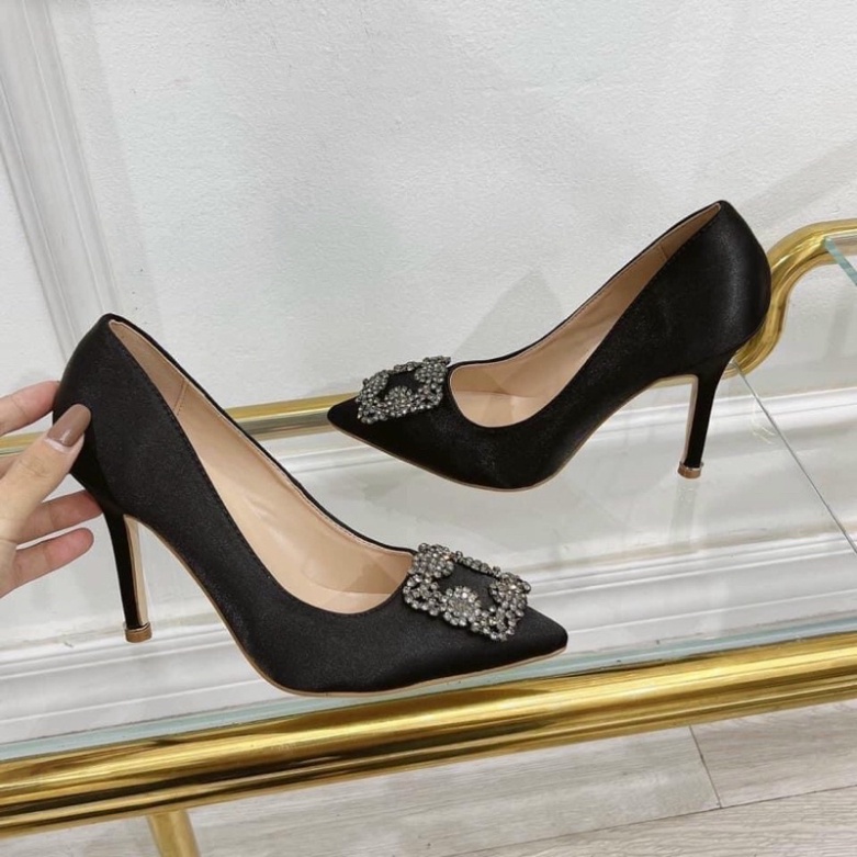 Guốc Cao Đính Đá 9P Hàng Đẹp