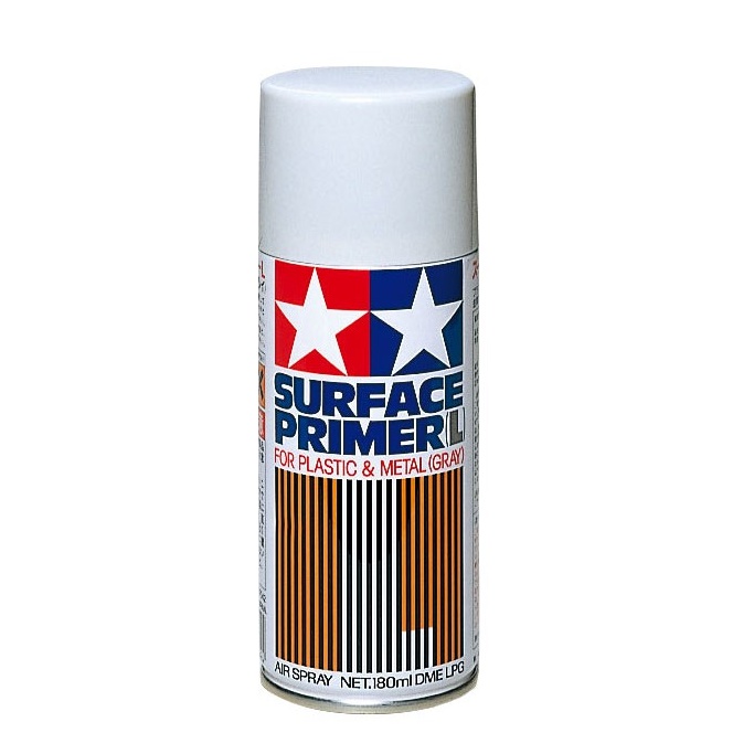 Sơn lót Surface Primer L for Plastic &amp; Metal (Gray) 87042 Tamiya