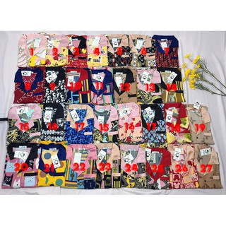 Pijama Lụa Cát Phối Quần Cộc Tay Ngắn Freesize