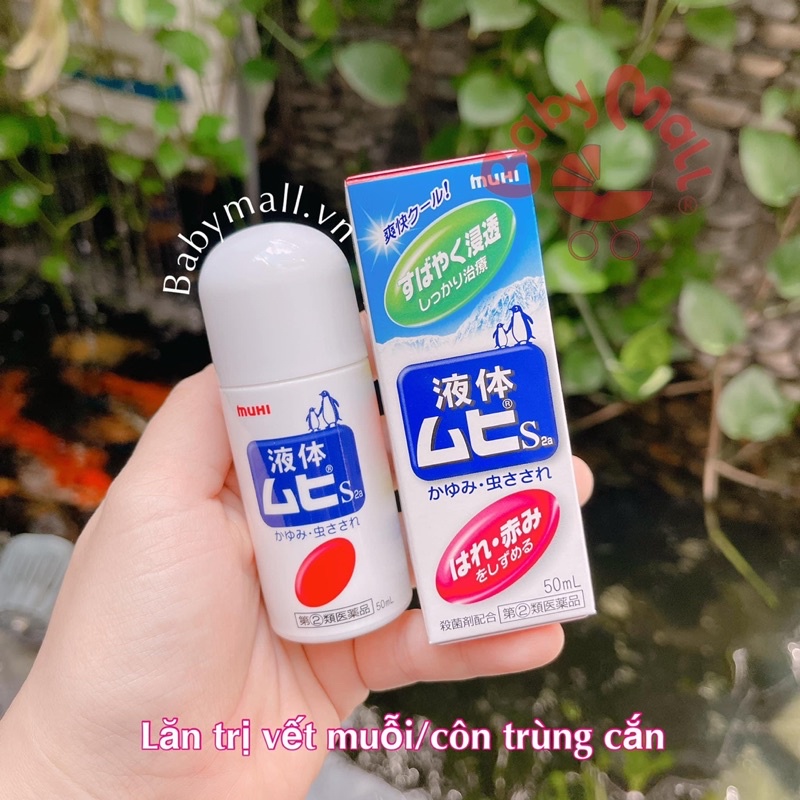 Lăn bôi t rị vết muỗi đốt Muhi Nhật