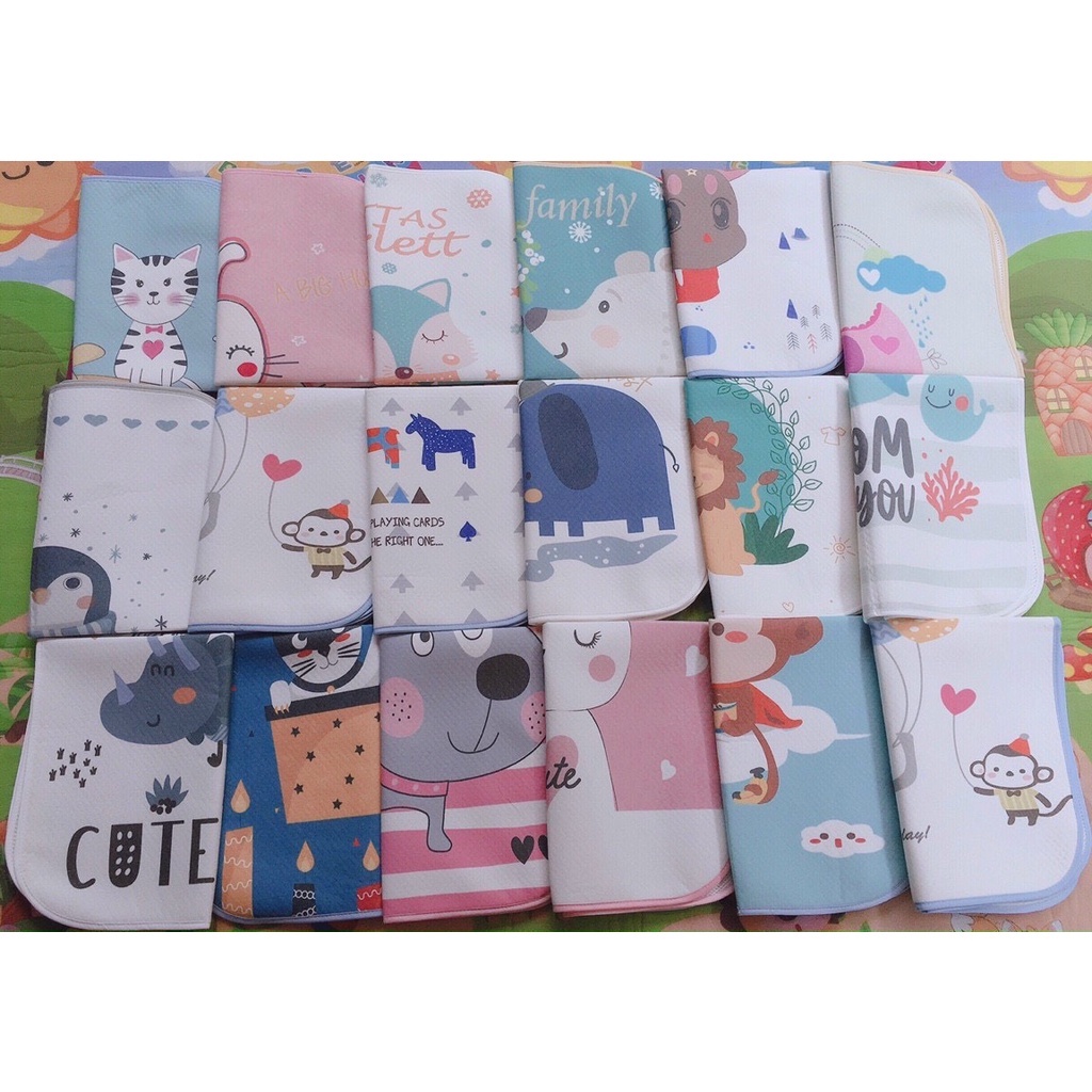 Tấm Lót Chống Thấm 3D Cho Bé (50cm x 70cm)