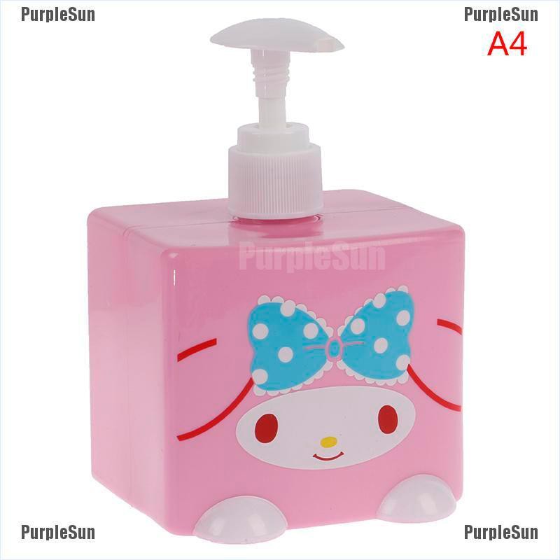 Bình Đựng Dầu Gội Hình Hello Kitty Có Vòi Nhấn Tiện Dụng