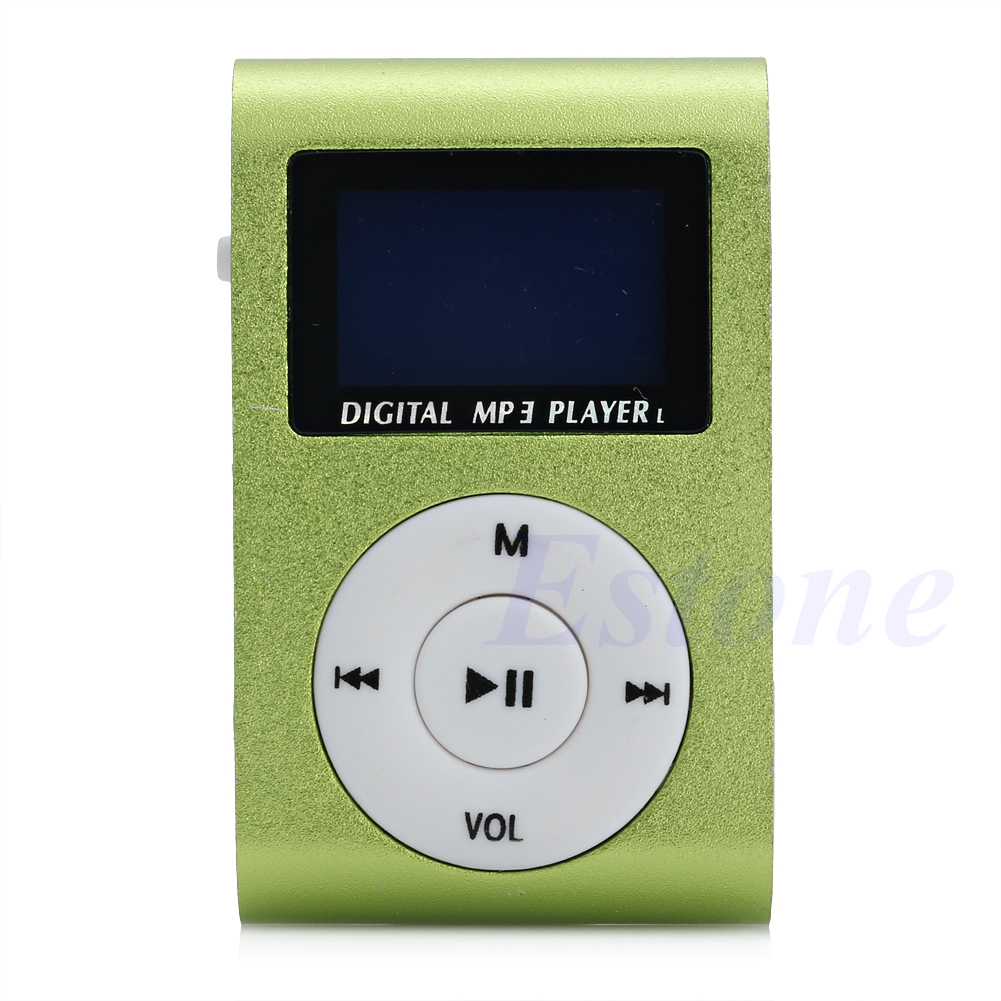 MÀY NGHE NHẠC VỎ NHÔM-Máy nghe nhạc MP3 mini màn hình LCD hỗ trợ Micro SD TF 16GB giao diện sạc USB