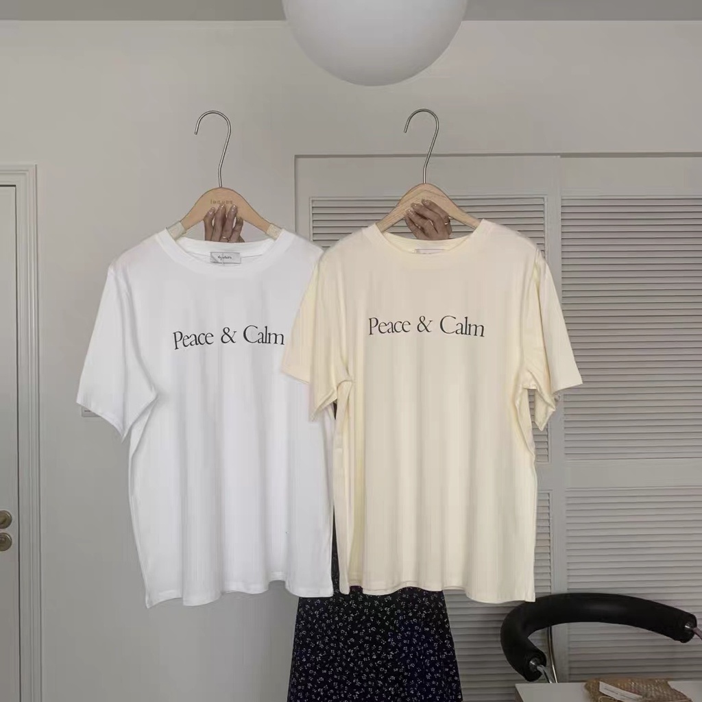 TEE chữ Peace and Calm 2402 Vegetable