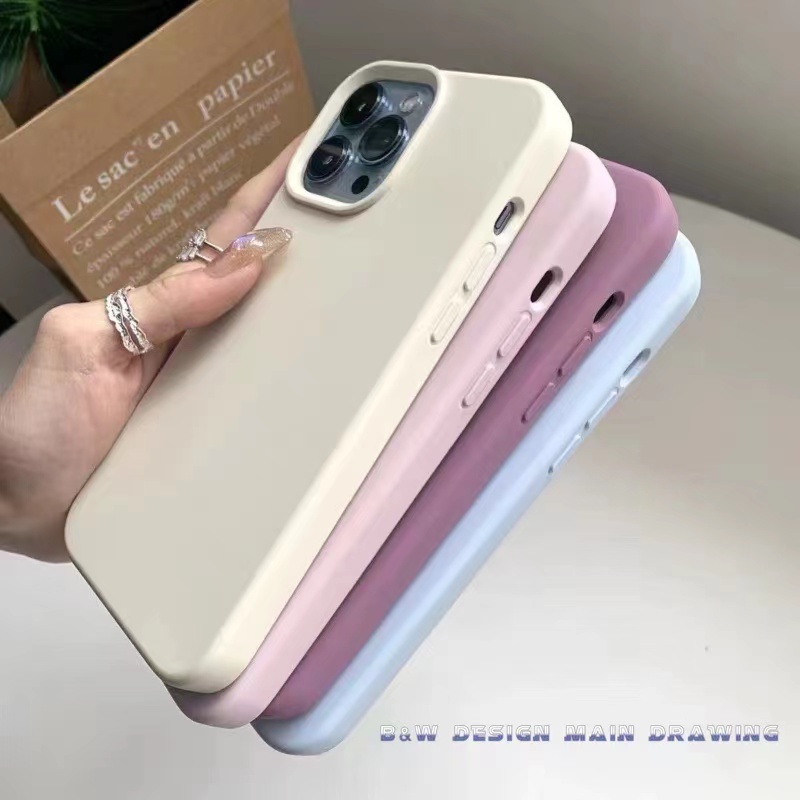 Ốp Điện Thoại Silicon Dẻo Nhiều Màu Sang Trọng Chống Sốc / Trượt Cho iphone 13 Pro Max 12 Pro Max 11 Pro Max