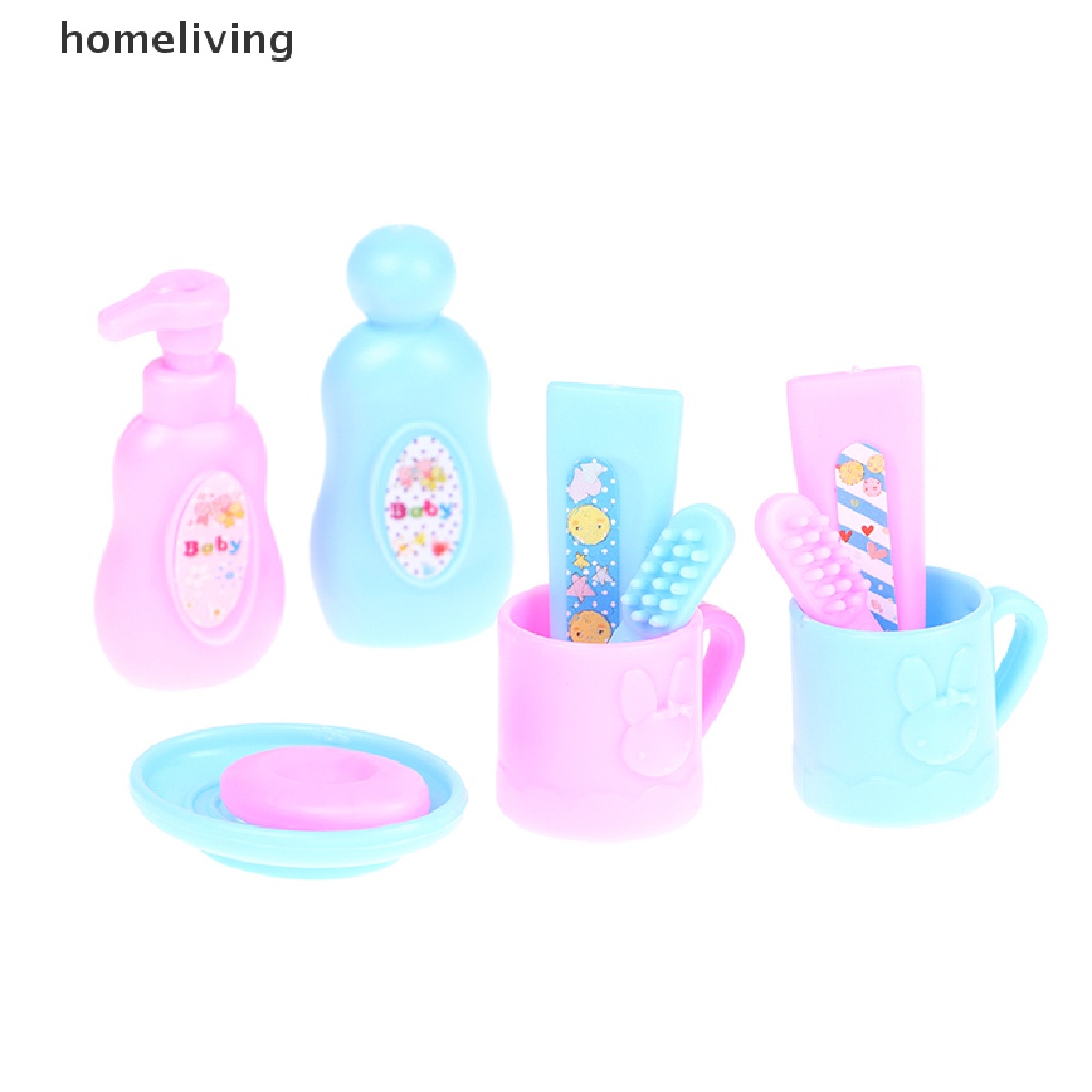 Bàn Chải Và Kem Đánh Răng mini Tỉ Lệ 1 / 6 1 / 12 Cho Nhà Búp Bê