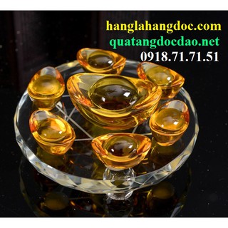 Thỏi vàng thất tinh trận đồ (12cm) thần khí phong thủy cầu tài lộc và may mắn