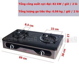 [Rẻ Vô Địch] Bếp gas đôi NaMilux DL-2063APF