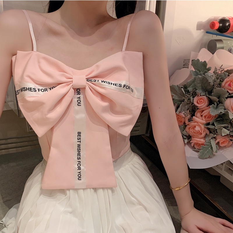 Áo Quây Ngực Đính Nơ Thời Trang Mùa Hè Quyến Rũ Dễ Phối Đồ