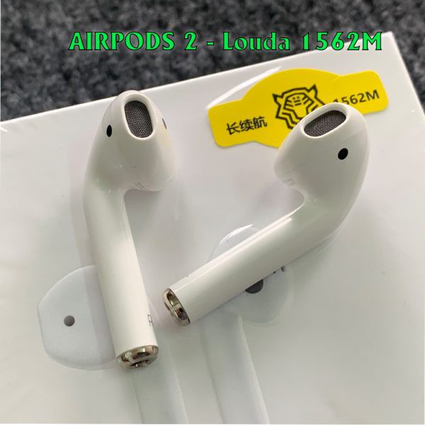 Tai nghe Bluetooth Airpod 2 Hổ Vằn Louda 1562M không dây 2021,pin cực trâu,mic đàm thoại sắc nét,định vị,đổi tên full | BigBuy360 - bigbuy360.vn