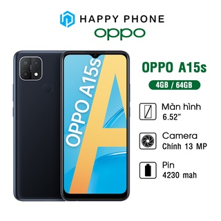 Điện thoại OPPO A15s (4GB-64GB) - Hàng Chính Hãng, Mới 100%, Bảo Hành 12 Tháng