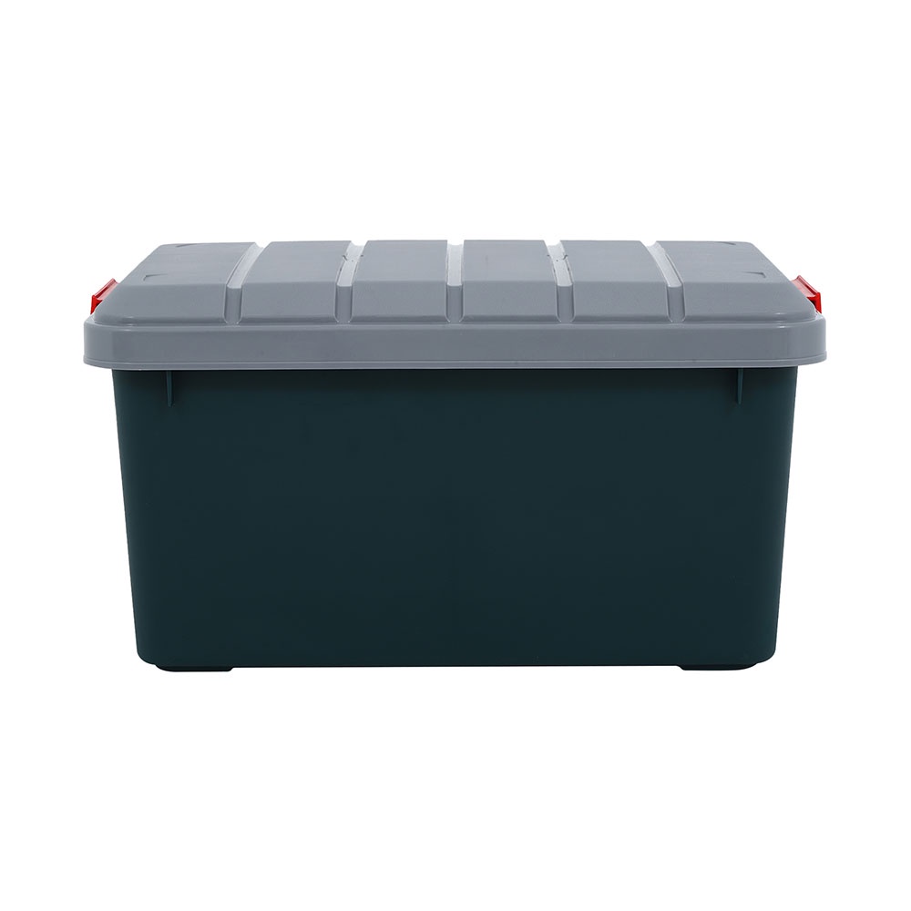 HomeBase STACKO thùng đựng đồ 60L bằng nhựa có nắp VIRA Thái Lan W61xD37xH33cm màu xanh lá