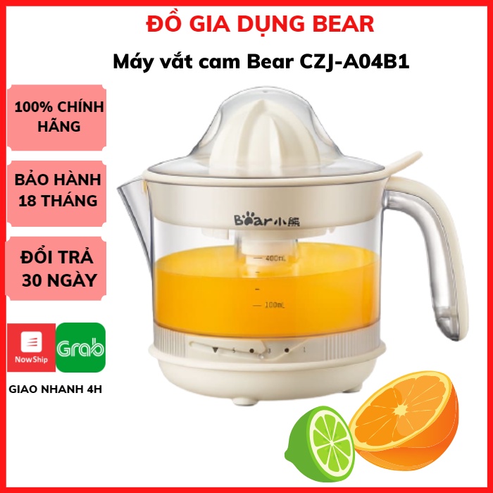 Máy Vắt Cam Tự Động Đa Năng Bear , Máy Vắt Ép Nước Chanh, Cam, Quýt CZJ-A04B1 Chính Hãng BEAR