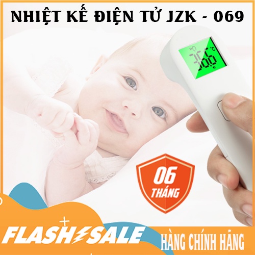 Nhiệt Kế Điện Tử Hồng Ngoại JZK - 609 . Đo Trên Da - Bảo hành 6 tháng