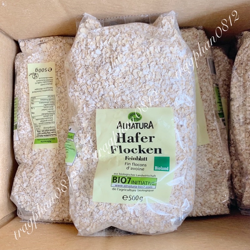 Yến mạch tươi nguyên chất Hafer Flocken (500g)