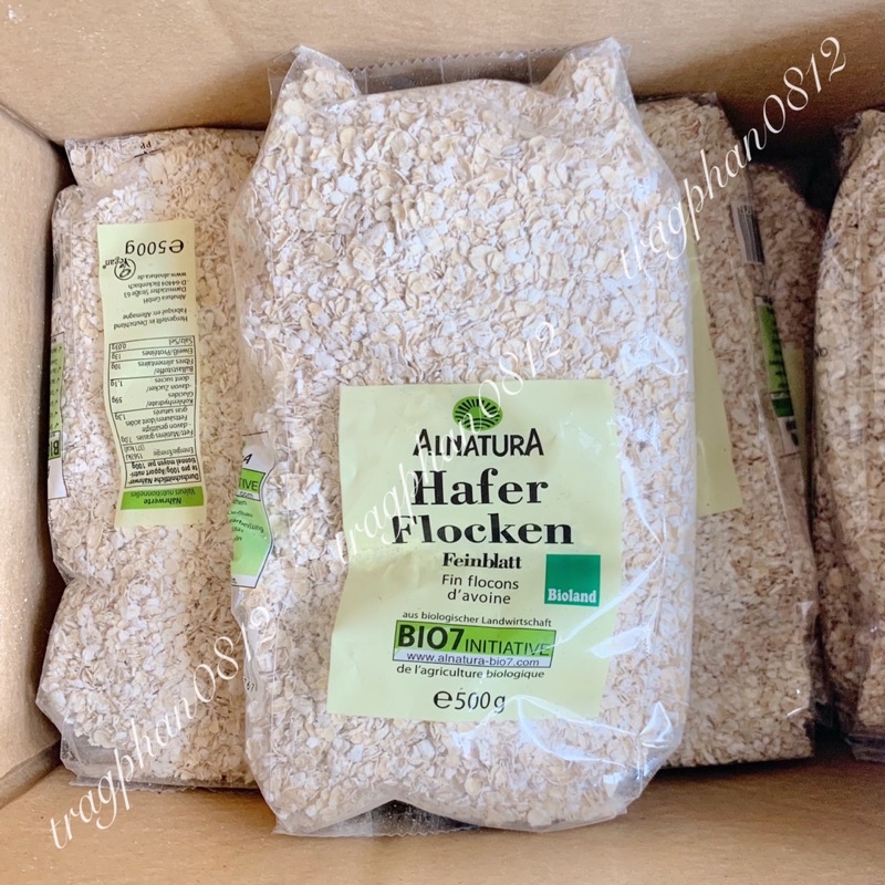 Yến mạch tươi nguyên chất Hafer Flocken (500g)
