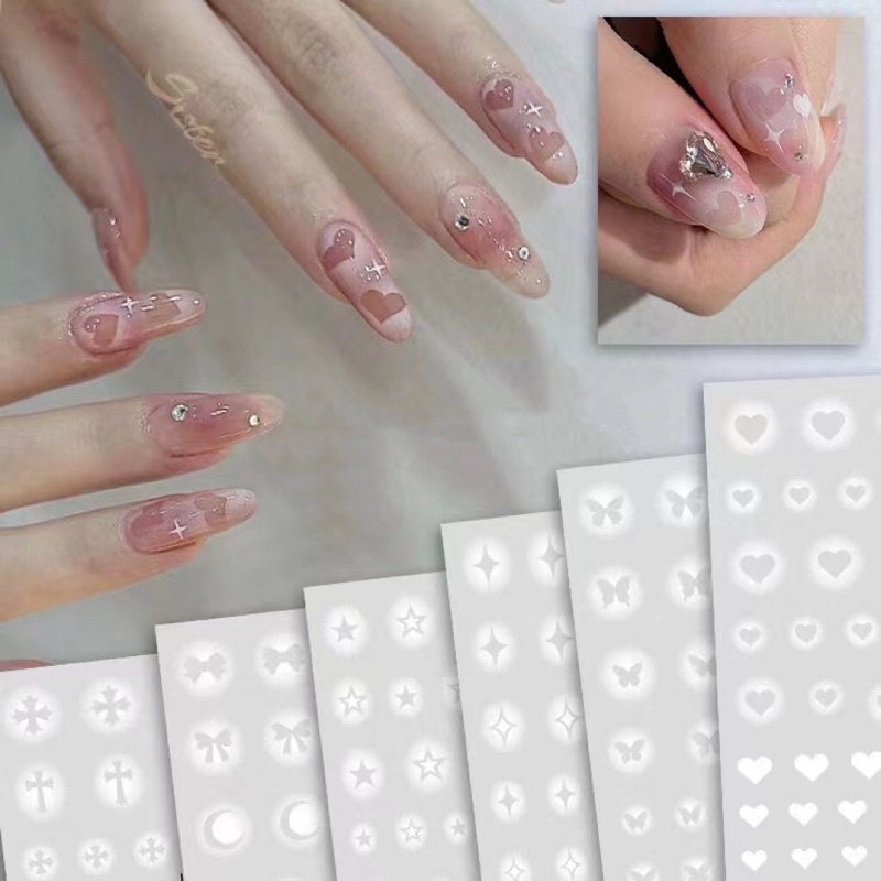 Sticker miếng dán móng tay nail 3d mẫu mới