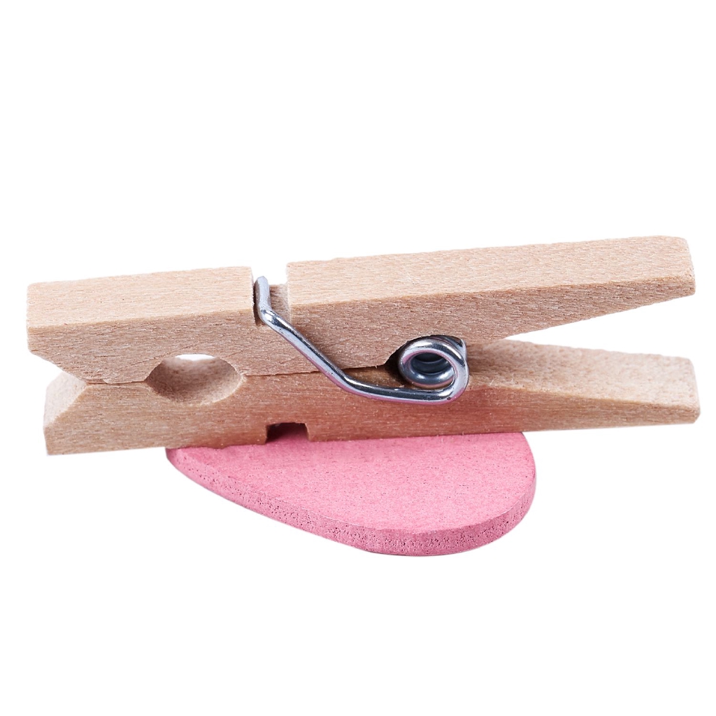 Set 20 Kẹp Ảnh Bằng Gỗ Hình Trái Tim