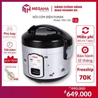 Nồi cơm điện mini Fumak 1.2L FRC-120, bảo hành 18 tháng