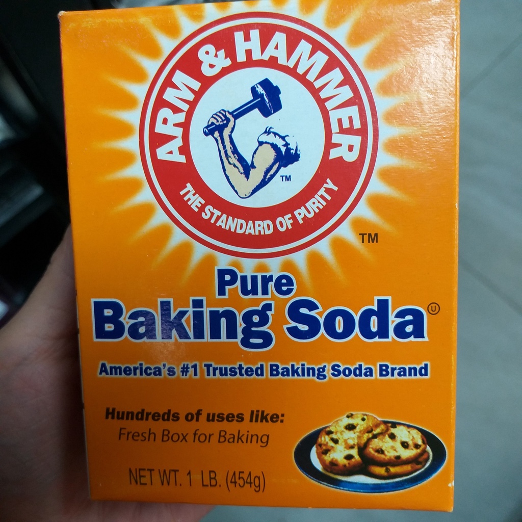 Bột banking Soda 454 gr,muối nở làm bánh,dùng làm sạch răng và bề mặt,rửa rau...