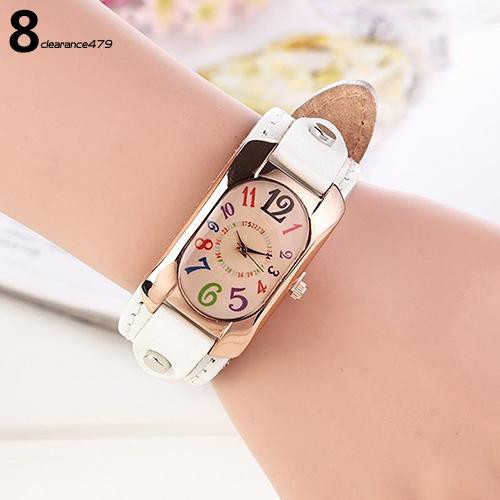 Đồng Hồ Đeo Tay Dây Giả Da Thời Trang Cho Nữ