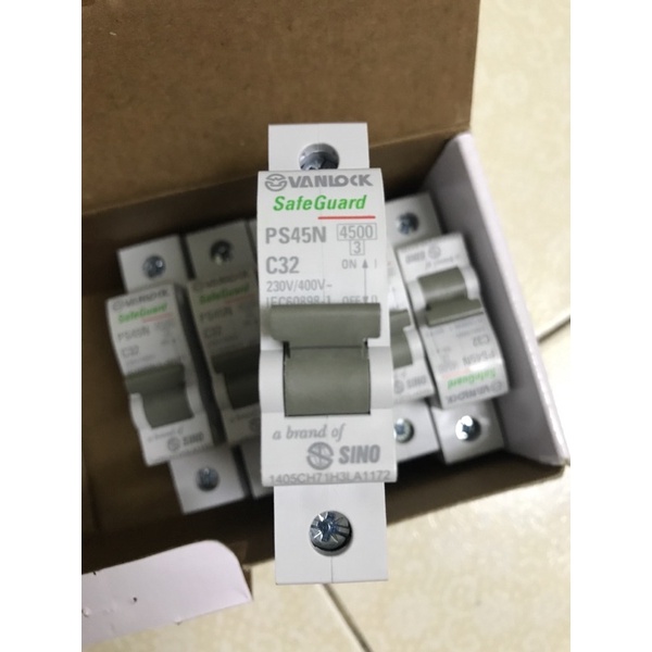 SINO - Cầu dao Aptomat MCB CB 1P 1 pha 1 Tép Sino 10A 16A 20A 25A 32A 40A Chính hãng