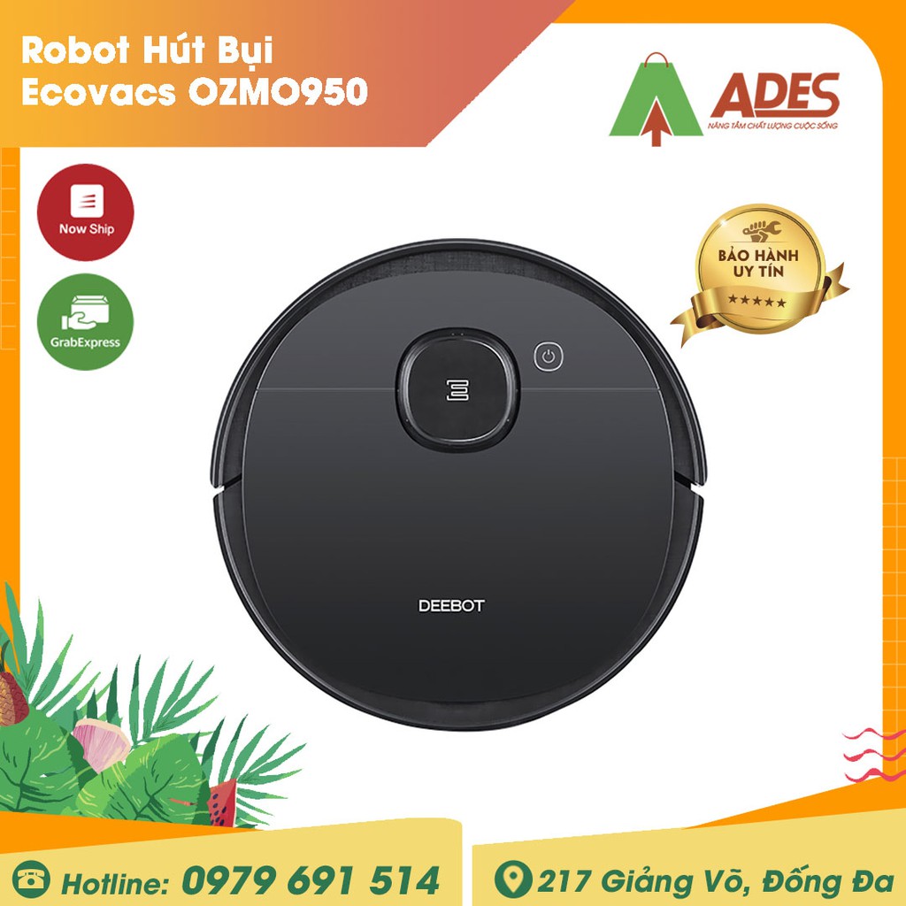 [Mã 154ELSALE2 giảm 7% đơn 300K] Robot Hút Bụi Ecovacs OZMO950 | Chính Hãng