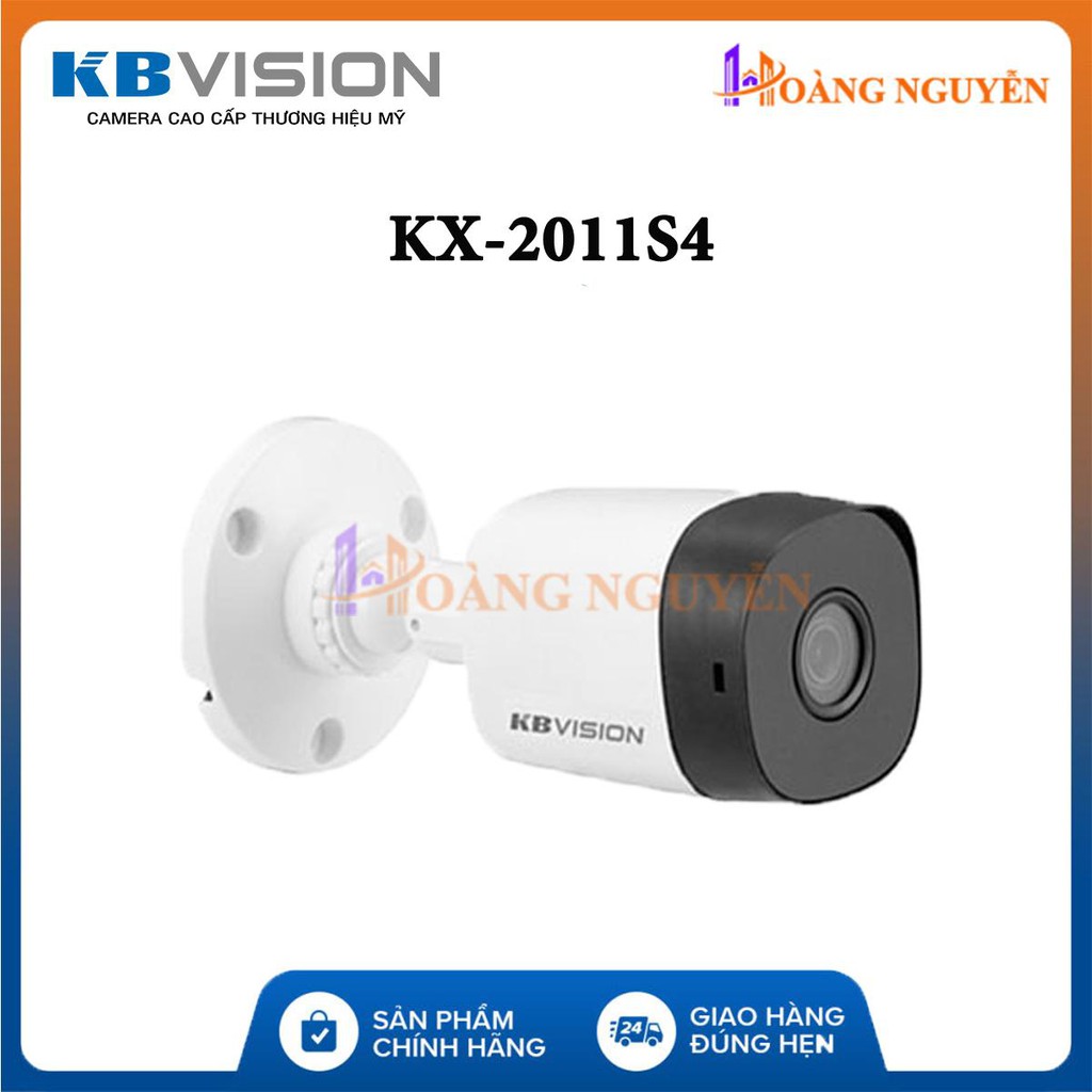 Camera Kbvision KX-2011S4 (2.0MP) - Camera 4in1 (CVI/TVI/AHD/Analog) - Tự Động Cân Bằng Ánh Sáng