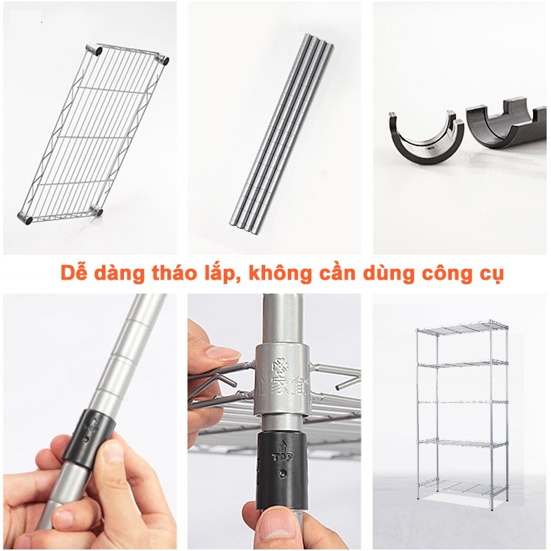 &quot;Hảo quản gia&quot; Kệ lưới chịu lực lắp ráp nhiều tầng thép Carbon Steel