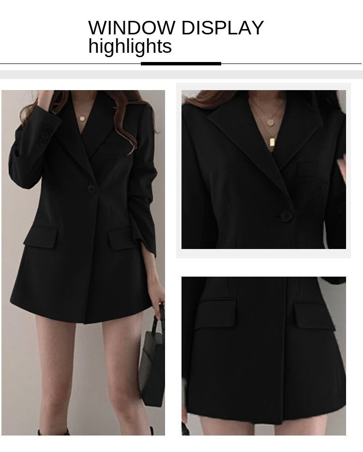 Áo khoác Blazer dáng rộng phong cách cổ điển Hàn Quốc 2021 thời trang dành cho nữ với 4 màu tùy chọn | BigBuy360 - bigbuy360.vn