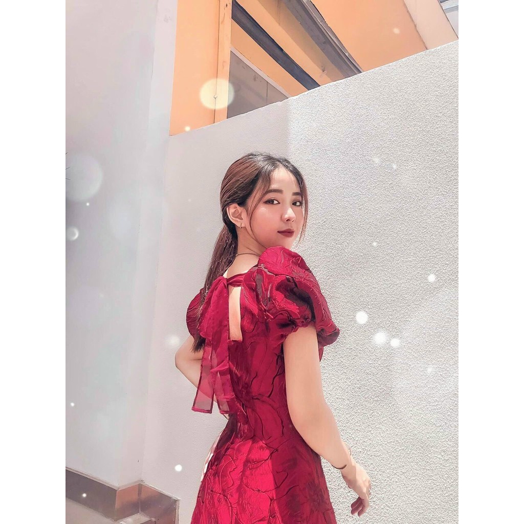 Đầm dự tiệc gấm dáng xòe cao cấp - Cara Dress | BigBuy360 - bigbuy360.vn