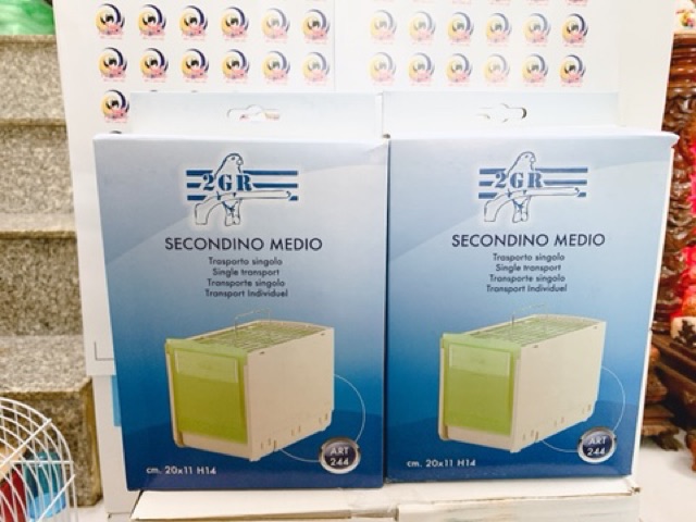 Lồng vận chuyển chim 244 size 18cm