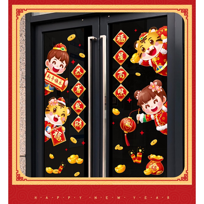 [ TỔNG HỢP] Các mẫu Decal dán tường, dán cửa kính decor các mẫu trang trí tết,lì xì năm mới 2022 | BigBuy360 - bigbuy360.vn