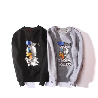 Áo nỉ “VỊT 2 MẶT” 2 MÀU ĐEN, XÁM