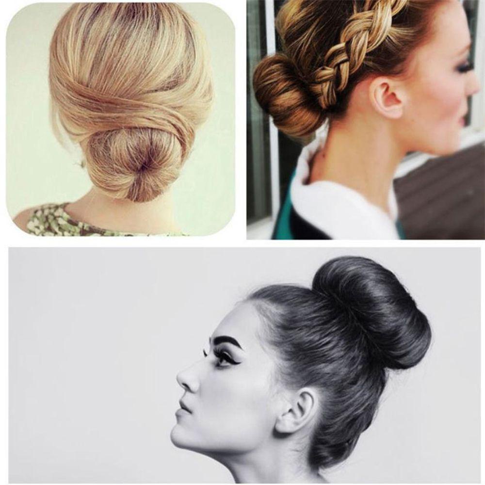 [Hàng mới về] Búi tóc giả màu đen / nâu thanh lịch hợp thời trang