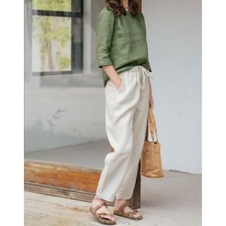 Áo linen dài tay
