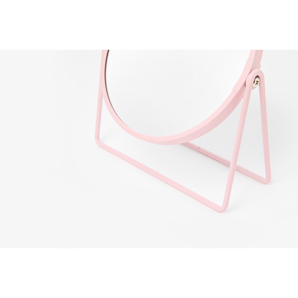 Gương Để Bàn ARTBOX Hàn Quốc Màu Hồng Kèm Gương Phóng Đại Gấp 3 Lần