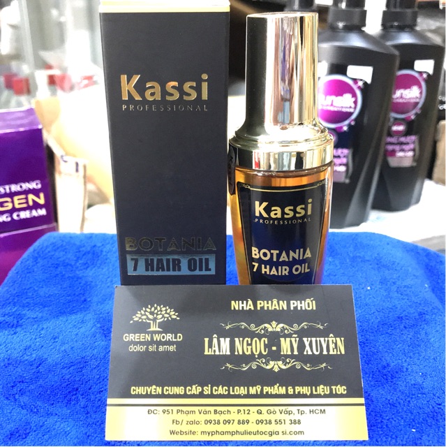 Tinh dầu dưỡng tóc Kassi Botania 50ml, chiết xuất 7 loại dầu thiên nhiên 😘 FREESHIP 🍔 nuôi dưỡng tóc khỏe. cải thiện xơ. | BigBuy360 - bigbuy360.vn
