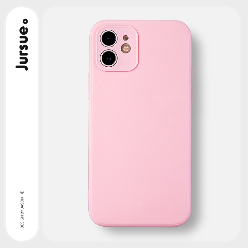 Ốp lưng JURSUE silicon mềm chống bẩn cho iPhone 13 12 11 Pro Max SE 2020 X XR XS ip 8 7 6 6S Plus Y321