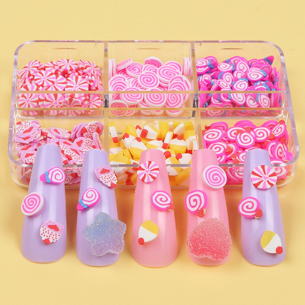 [Hàng mới về] Miếng Dán Trang Trí Móng Tay Nhiều Họa Tiết Giáng Sinh 3D Mềm Mại Nhiều Màu Sắc