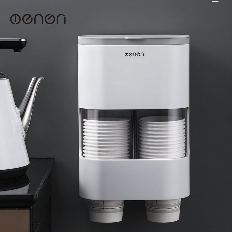 Kệ úp cốc giấy thông minh OENON, Giá úp cốc văn phòng có thêm ngăn đựng trà và caffe vô cùng tiện lợi - LuxStay