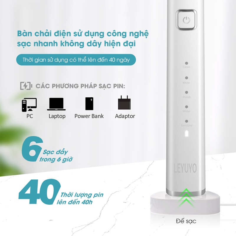 Bàn chải điện đánh răng người lớn HY23 Pro HANGY