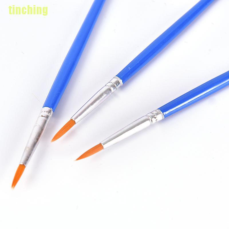 Bộ 10 Cọ Vẽ Màu Nước Đầu Tròn Bằng nylon
