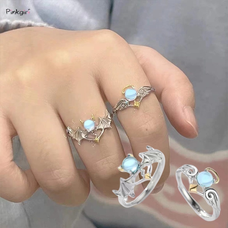 Nhẫn Đôi Sang Trọng Hình Thiên Thần Có Thể Điều Chỉnh Được